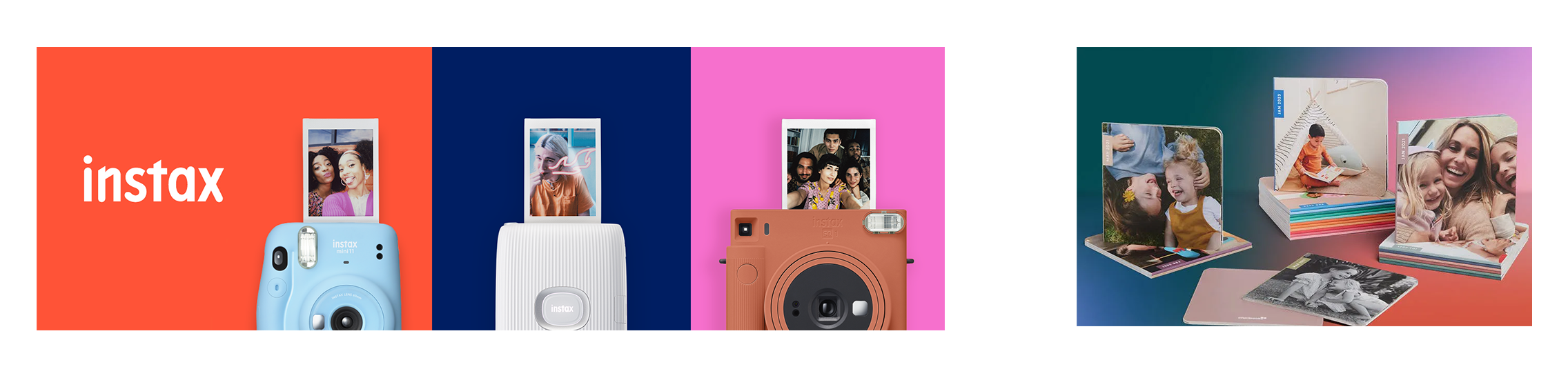 Two images representing gifts for a photographer