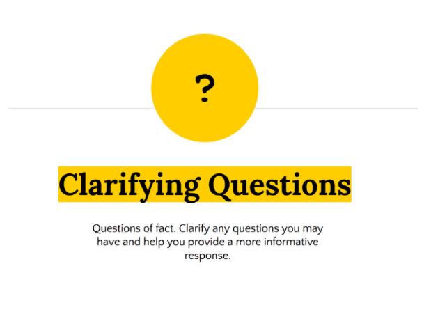 resolve vs clarify questions